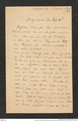 Nachlass Franz Steindachner, Brief von Eduard Graeffe an Franz Steindachner (03.01.1894), Inv.Nr. 173.12, Seite 1
